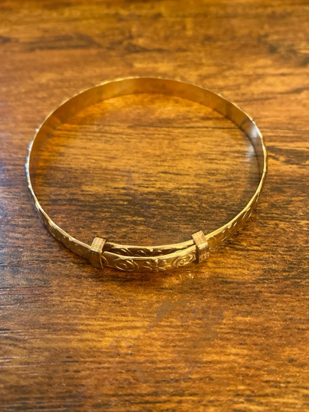 Victorian 9k Rolled Gold baby bangle